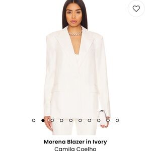 Morena Blazer in Ivory Camila Coelho Size xs - oversized